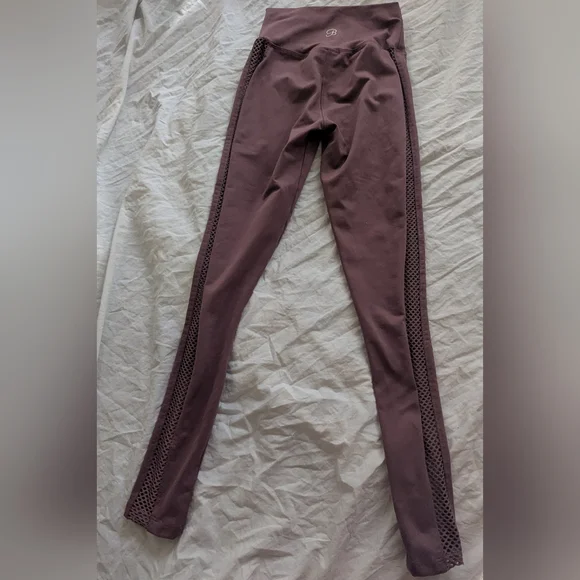 Bombshell Sportswear Mauve Mohawk  Leggings, Size Medium Euc - Picture 2 of 9